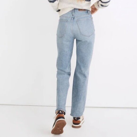 Madewell Denim The Perfect Vintage Straight Jeans in Reinhart Blue 26 - Picture 2 of 12
